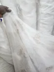 Embroidery Sheer Curtains - White Floral - 3