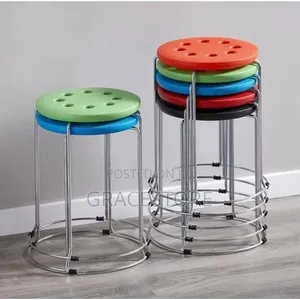 Home Interiors Stainless Steel Dining Stool