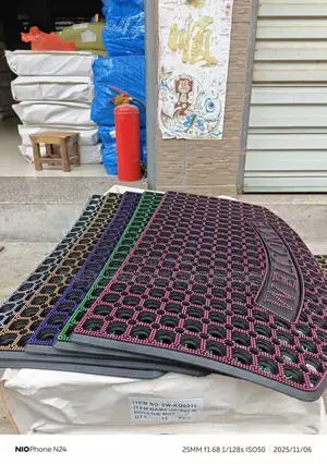 Home Interiors Hollow Welcome Rubber Mat