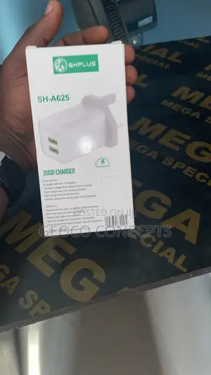 Shuplus SH-A625 Fast Charger - 2 USB Ports, 4.2A