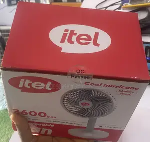Itel Rechargeable Fan - Brand New