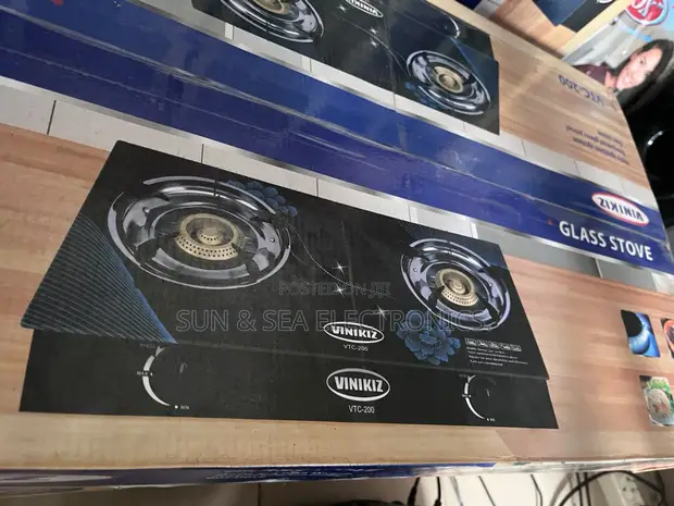 Brand New Table Top Gas Cooker with Glass Top - 1