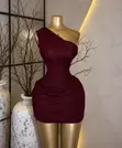 Damilola's Classic Burgundy Dress - 2