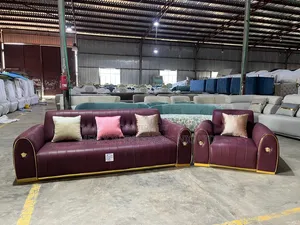 Sofa Sabuwar Launi Burgundy