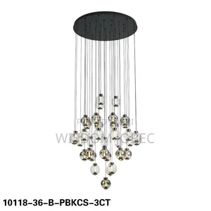 Modern Cascading Multi-Light Pendant Chandelier