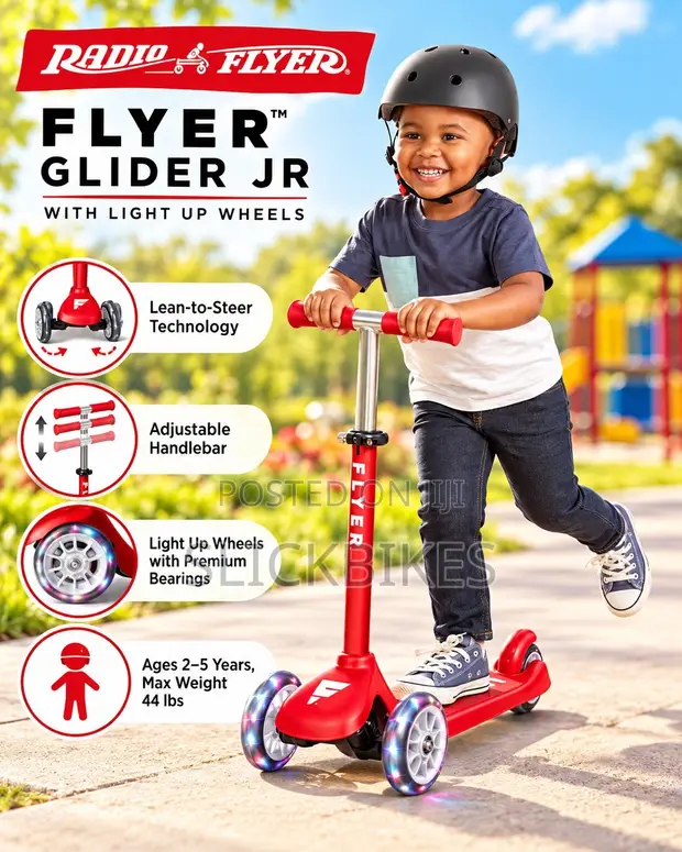 Radio Flyer Glider Jr. Kids Scooter - Red - 1
