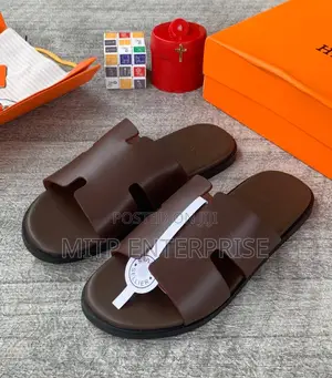 Hermes Men's Luxury Palm Slippers