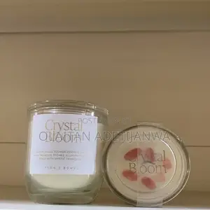 Tutar Wuta Mai Kamshi na Soy tare da Crystals (150g)