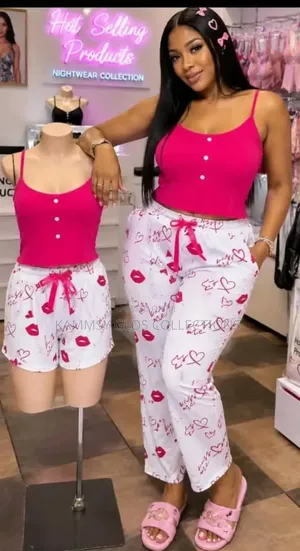 P346 3-in-1 Heart Love Pyjamas Set