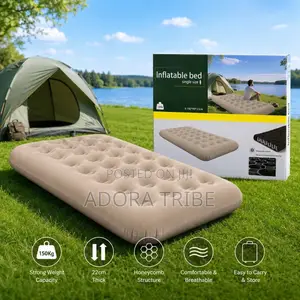 Single Inflatable Air Bed Mattress - 190x99x22cm