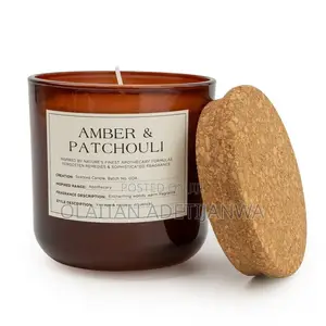 Tutar Apothecary Mai Kamshi na Amber & Patchouli a Gilashi