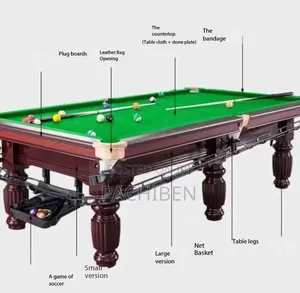 Imported Snooker Table - 2-in-1 Billiards & Soccer