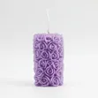 Cylindrical Roses Scented Candle - Lavender Scent - 3