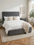 Home Interiors Twin Bed Frame - Gray - 1