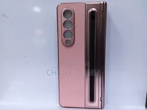 Samsung Galaxy Z Fold 4 Pouch - Pink Leather