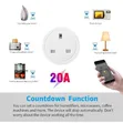 Wifi Smart Plug 20A Adafta Mai Sarrafa Nesa - 3