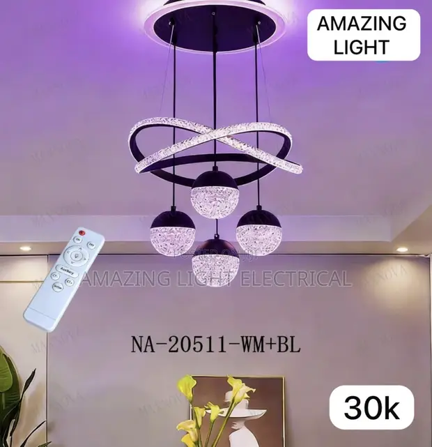 Sun King LED Chandelier - Color Changing, Smart Control - 1