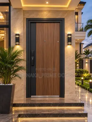 Kofa Mai Tsawon 7ft x 3ft na Turkish, Mai Kare Wuta da Karfe (Brown da Black)