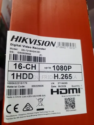 Hikvision 16-Channel DVR 2MP 1080p