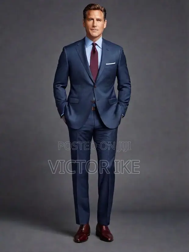 Elitman Navy Blue Formal Suits - Brand New - 1