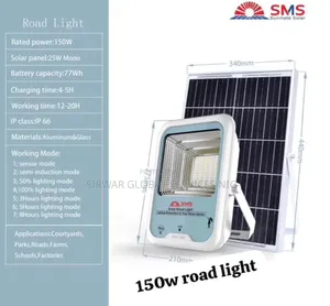100W SMS Solar Flood Light with Motion Sensor