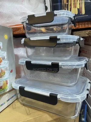 4-in-1 Microwave Safe Glass Containers