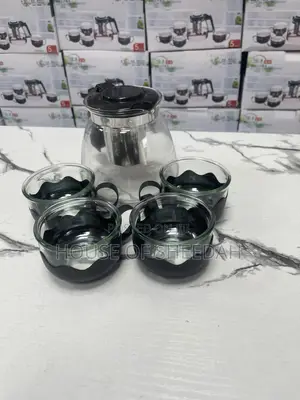 5-Piece Borosilicate Glass Teapot Set