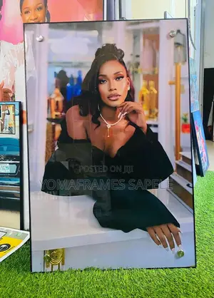 A2 Custom Photo Frame with Glass - Sapele Wood