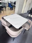 4 Seater Marble Dining Set - 2