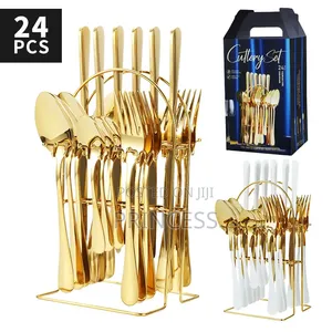 24-Piece Gold Cutlery Set