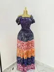 Adire 2 Piece Maxi Skirt & Smoky Top Set - 1