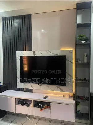 Home Interiors TV Console with Drawers & LED