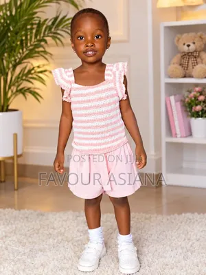 The Children's Place Pink Cotton Clothing Set (Girls 3-5Y)
