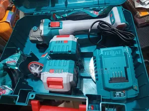 TOTAL Rechargeable Angle Grinder (2 Batteries)