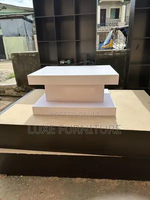 White Glamour Center Table