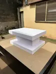 White Glamour Center Table - 2