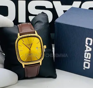 Casio Leather Watch Set - Brand New