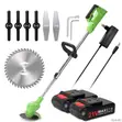 Speed Mower Rechargeable Cordless Grass Trimmer - 2 Batteries - 2
