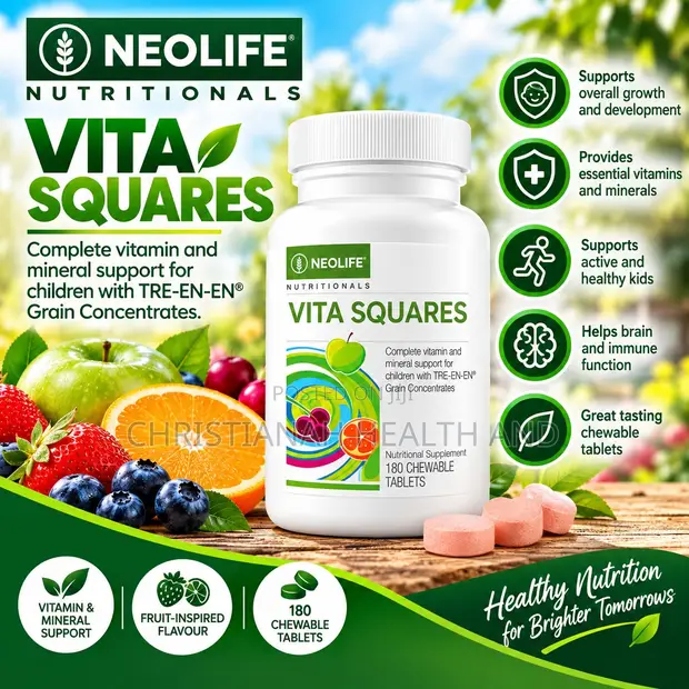 Vita Squares Chewable Multivitamins - 180 Tablets - 1