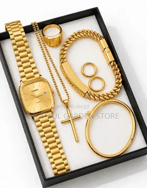 6-in-1 Luxury Gold Kayi na Maza - Stainless Steel