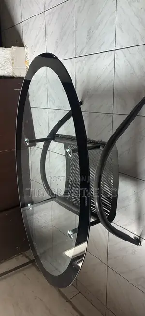 Oval Tempered Glass Coffee Table Mai Zobe Baki