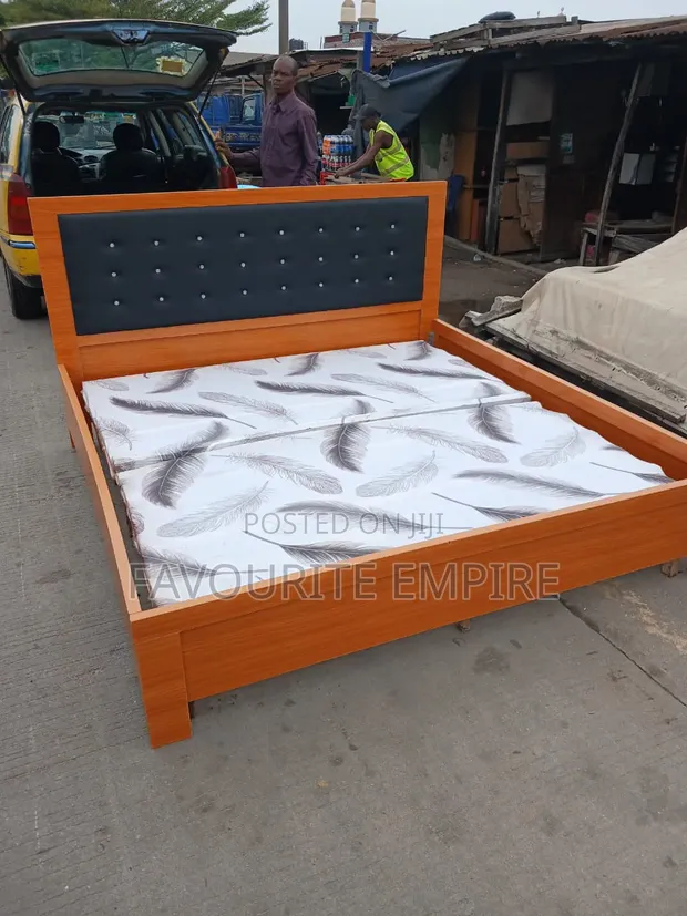 6x6 Bedframe with 1 Bedside Drawer - Brand New - 1