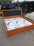 6x6 Bedframe with 1 Bedside Drawer - Brand New - 1