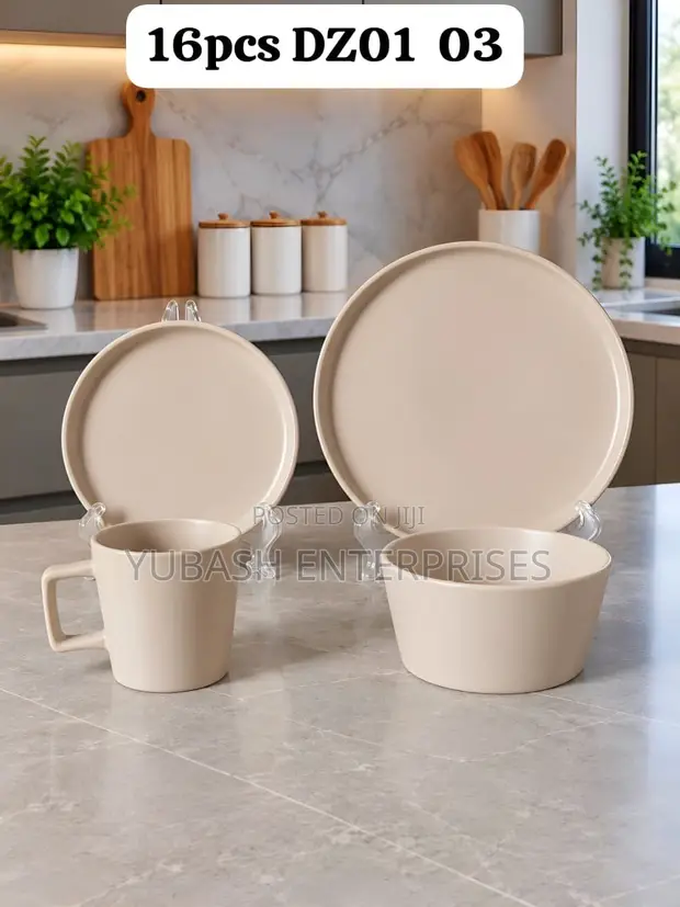 16-Piece Dinner Set - Cream Color - 1