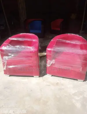 Red Bucket Chair - Home Interiors