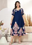 Maxhosa Blue Cotton Kayar Dare Ga Mata - 4