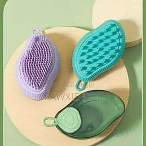 Mango Type Shampoo Dispenser Bath Brush