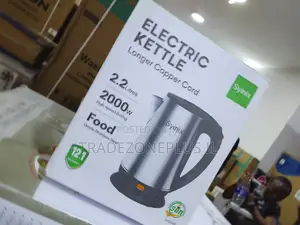 Synix Kettle Mai Zafi Da Sauri 2000W, 2.2L, Dogon Igiyar Wuta