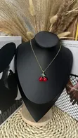 Cherry Necklace - Stainless Steel - 1