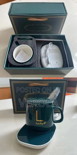 Lucky Electric Heated Mug Gift Set with Wireless Warming Base